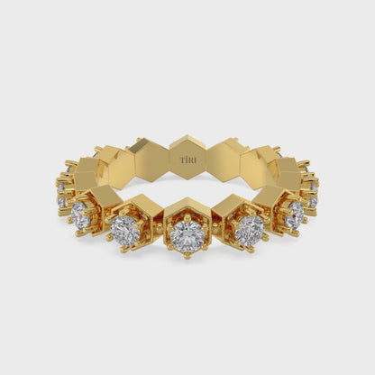 Hive Diamond Ring