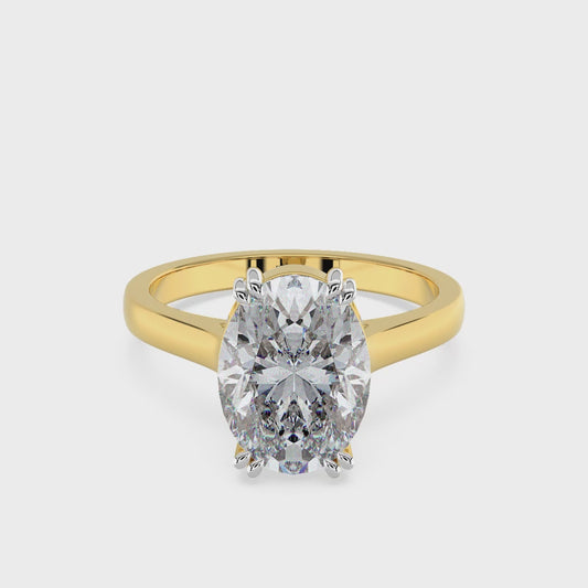 3.00 TW Oval Diamond Ring