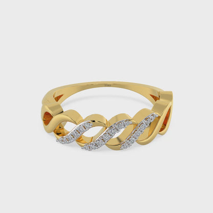 Radiant Twist Diamond Ring