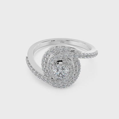 Swirling Brilliance Engagement Ring