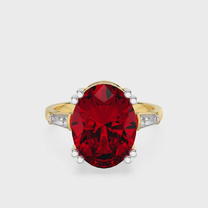 Radiant Ruby Elegance Ring
