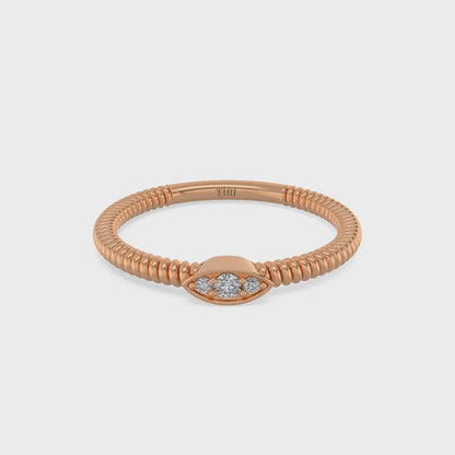 Twisted Rope Diamond Ring