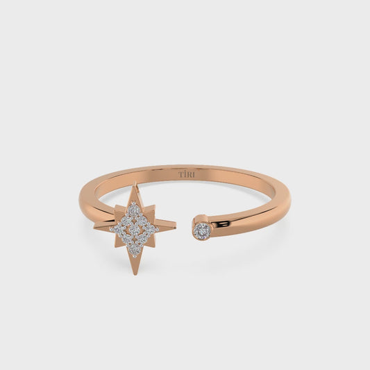 0.35 TW Star Diamond Ring