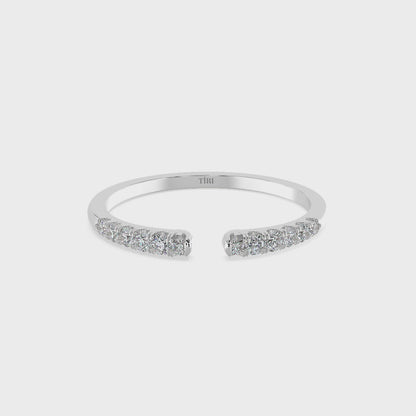 Lumina Open Cuff Diamond Ring