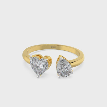 Heart & Pear Ring Toi Moi Ring