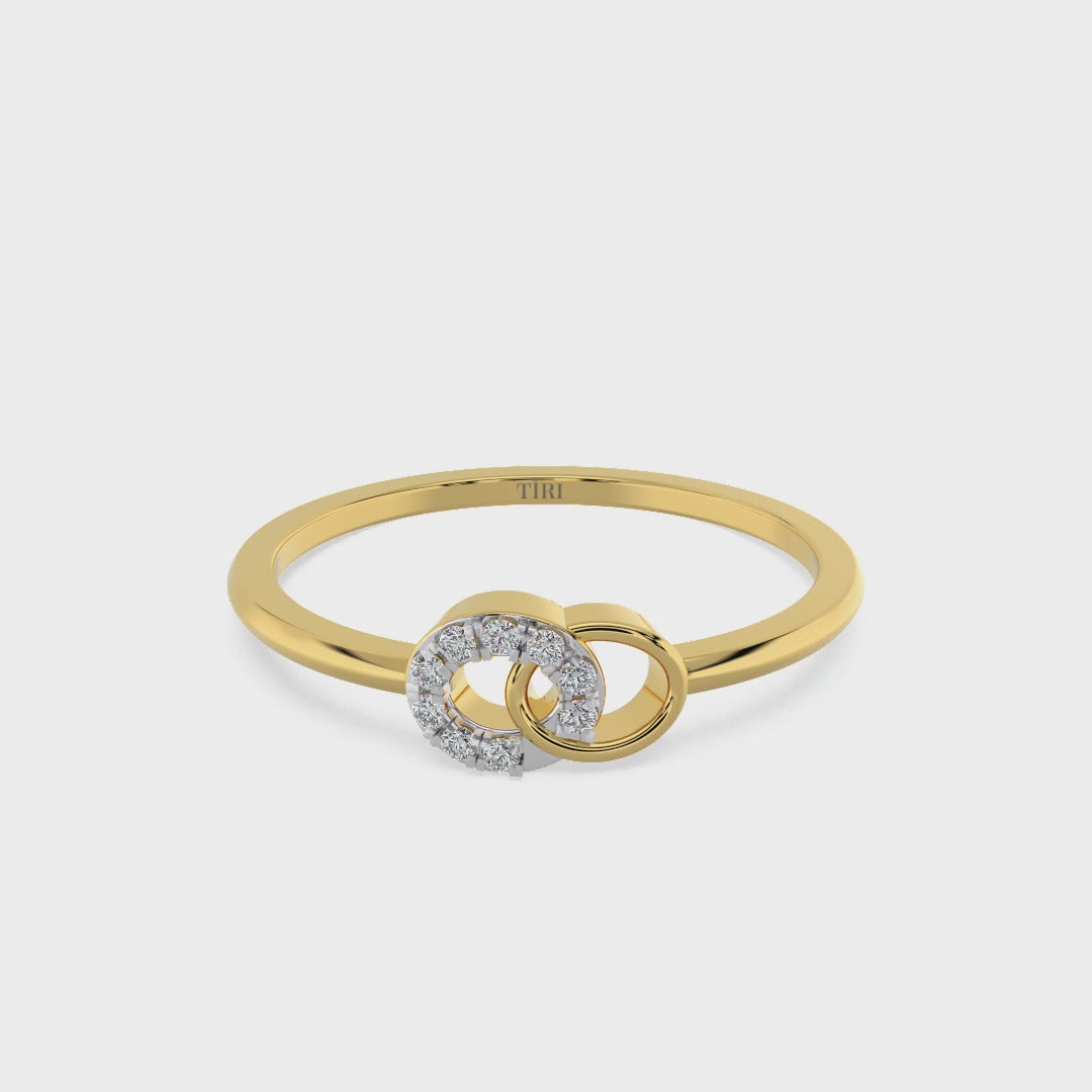 Classic gold solitaire diamond ring with a brilliant round-cut center stone. Timeless fine jewelry