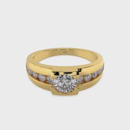 Luxe Gold Diamond Band