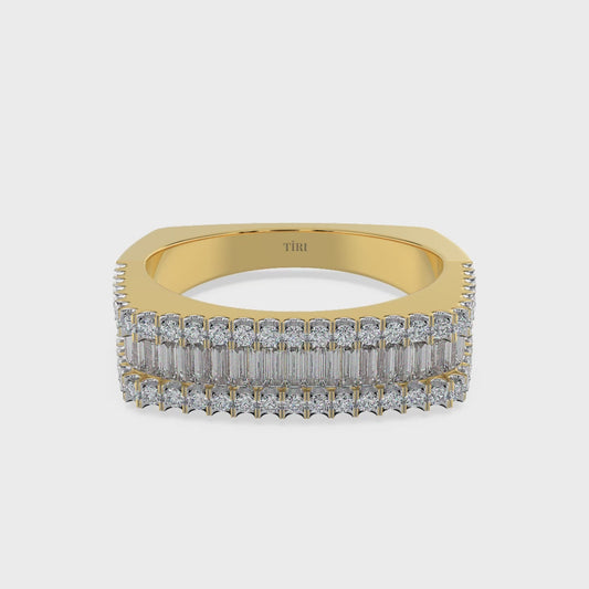 2.3 TW Emerald Diamond Ring