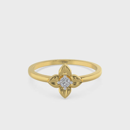 Bloom Solitaire Diamond Ring