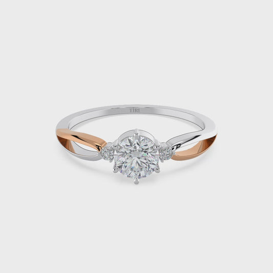 0.54 TW Round Diamond Ring