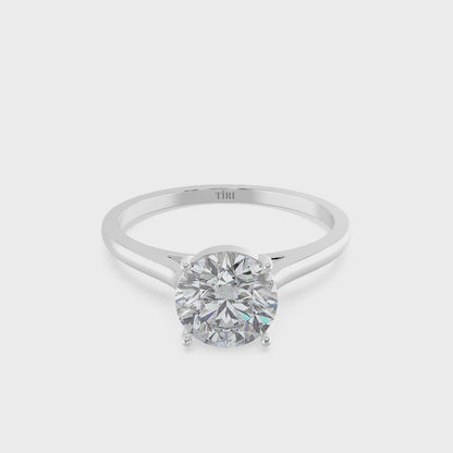 Classic Round Solitaire Diamond Ring