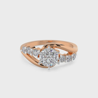 Timeless Swirl Engagement Ring