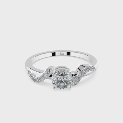 Radiant Swirl Solitaire